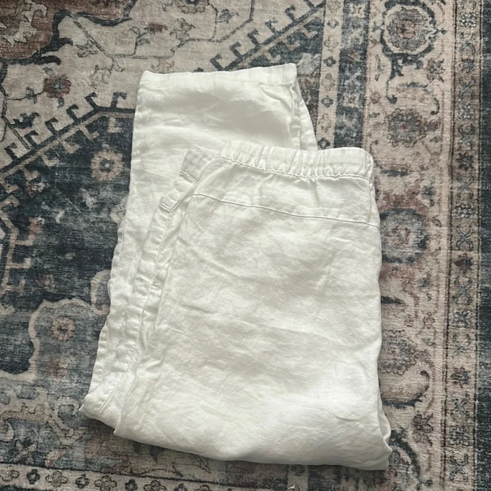 J.Jill White Linen Pants - Picture 3 of 5